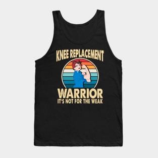 Knee Replacement Warrior Surgery Recovery Get Well Soon Tank Top